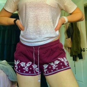 Maroon shorts!
